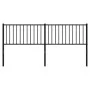 Kopfteil aus schwarzem Metall, 180 cm von vidaXL, Kopf- und Fußteile - Ref: Foro24-350900, Preis: 35,77 €, Rabatt: %