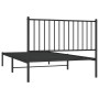 Estructura de cama con cabecero metal negro 107x203 cm de vidaXL, Camas y somieres - Ref: Foro24-350860, Precio: 77,33 €, Des...