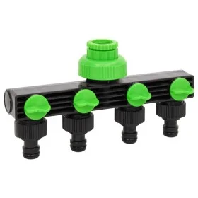 Adapter for 4-way ABS & PP faucet green black 19.5x6x11cm by vidaXL, Spray accessories - Ref: Foro24-154450, Price: 7,89 €, D...
