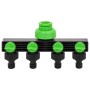 Adapter für 4-fach ABS & PP grün schwarz Wasserhahn 19,5x6x11cm von vidaXL, Sprühzubehör - Ref: Foro24-154450, Preis: 7,99 €,...