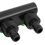 Adapter für 4-fach ABS & PP grün schwarz Wasserhahn 19,5x6x11cm von vidaXL, Sprühzubehör - Ref: Foro24-154450, Preis: 7,99 €,...