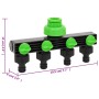 Adapter für 4-fach ABS & PP grün schwarz Wasserhahn 19,5x6x11cm von vidaXL, Sprühzubehör - Ref: Foro24-154450, Preis: 7,99 €,...