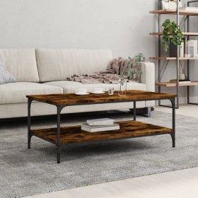Smoked oak engineered wood coffee table 100x55x40 cm by vidaXL, Coffee table - Ref: Foro24-832835, Price: 55,10 €, Discount: %