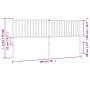 Kopfteil aus schwarzem Metall, 193 cm von vidaXL, Kopf- und Fußteile - Ref: Foro24-350901, Preis: 37,24 €, Rabatt: %