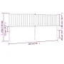 Kopfteil aus schwarzem Metall, 193 cm von vidaXL, Kopf- und Fußteile - Ref: Foro24-350901, Preis: 36,60 €, Rabatt: %