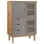 Aparador OTTA madera maciza pino marrón y gris 85x43x125 cm de vidaXL, Aparadores - Ref: Foro24-351307, Precio: 256,17 €, Des...