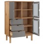 OTTA sideboard solid pine wood brown and gray 85x43x125 cm by vidaXL, Sideboards - Ref: Foro24-351307, Price: 260,31 €, Disco...
