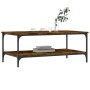 Couchtisch aus geräuchertem Eichenholzwerkstoff, 100 x 55 x 40 cm von vidaXL, Couchtisch - Ref: Foro24-832835, Preis: 55,10 €...
