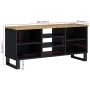 TV-Möbel aus Mangoholz und Sperrholz 100x33x46 cm von vidaXL, TV-Möbel - Ref: Foro24-351966, Preis: 86,47 €, Rabatt: %
