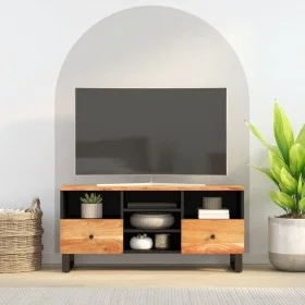 Mueble de TV madera acacia y madera de ingeniería 100x33x46 cm de vidaXL, Muebles TV - Ref: Foro24-351979, Precio: 75,49 €, D...