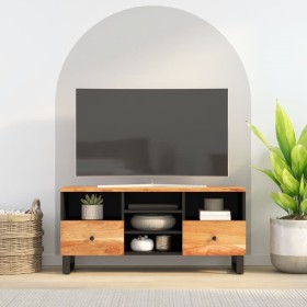 Mueble de TV madera acacia y madera de ingeniería 100x33x46 cm de vidaXL, Muebles TV - Ref: Foro24-351979, Precio: 76,46 €, D...