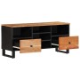 TV stand made of acacia wood and engineered wood 100x33x46 cm by vidaXL, TV Furniture - Ref: Foro24-351979, Price: 76,46 €, D...