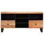 TV stand made of acacia wood and engineered wood 100x33x46 cm by vidaXL, TV Furniture - Ref: Foro24-351979, Price: 76,46 €, D...
