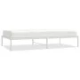 Estructura de cama metal blanca 100x190 cm de vidaXL, Camas y somieres - Ref: Foro24-350907, Precio: 77,95 €, Descuento: %