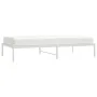 Estructura de cama metal blanca 100x190 cm de vidaXL, Camas y somieres - Ref: Foro24-350907, Precio: 77,95 €, Descuento: %