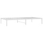 Bettgestell aus weißem Metall, 100 x 190 cm von vidaXL, Betten und Lattenroste - Ref: Foro24-350907, Preis: 79,53 €, Rabatt: %