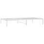 Estructura de cama metal blanca 100x190 cm de vidaXL, Camas y somieres - Ref: Foro24-350907, Precio: 77,95 €, Descuento: %