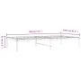 Estructura de cama metal blanca 100x190 cm de vidaXL, Camas y somieres - Ref: Foro24-350907, Precio: 77,95 €, Descuento: %