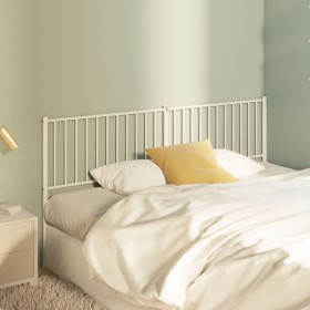 White metal headboard 180 cm by vidaXL, Headboards and footboards - Ref: Foro24-350967, Price: 35,77 €, Discount: %