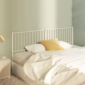 White metal headboard 180 cm by vidaXL, Headboards and footboards - Ref: Foro24-350967, Price: 35,16 €, Discount: %