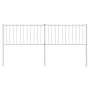 White metal headboard 180 cm by vidaXL, Headboards and footboards - Ref: Foro24-350967, Price: 35,77 €, Discount: %