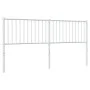 White metal headboard 180 cm by vidaXL, Headboards and footboards - Ref: Foro24-350967, Price: 35,77 €, Discount: %