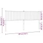Kopfteil aus weißem Metall, 180 cm von vidaXL, Kopf- und Fußteile - Ref: Foro24-350967, Preis: 35,16 €, Rabatt: %