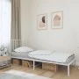 Estructura de cama de metal con cabecero blanco 90x200 cm de vidaXL, Camas y somieres - Ref: Foro24-350924, Precio: 64,19 €, ...