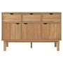 OTTA Sideboard aus massivem Kiefernholz 114x43x73,5 cm von vidaXL, Sideboards - Ref: Foro24-351297, Preis: 174,63 €, Rabatt: %