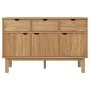 OTTA Sideboard aus massivem Kiefernholz 114x43x73,5 cm von vidaXL, Sideboards - Ref: Foro24-351297, Preis: 171,19 €, Rabatt: %
