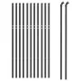 Cerca de alambre de acero galvanizado gris antracita 0,8x25 m de vidaXL, Paneles de vallas - Ref: Foro24-154232, Precio: 95,1...