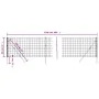 Cerca de alambre de acero galvanizado gris antracita 0,8x25 m de vidaXL, Paneles de vallas - Ref: Foro24-154232, Precio: 95,1...