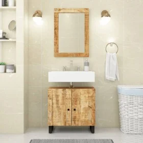 Mueble de lavabo madera mango y madera ingeniería 62x33x58 cm de vidaXL, Muebles de baño - Ref: Foro24-351986, Precio: 88,97 ...
