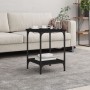 Mesa de centro madera de ingeniería negro 40x40x55 cm de vidaXL, Mesas de centro - Ref: Foro24-832823, Precio: 32,48 €, Descu...