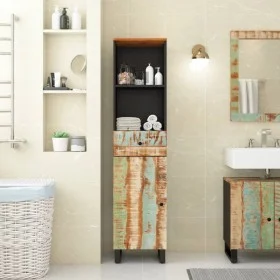 Badezimmerschrank aus recyceltem Massivholz, 38 x 33 x 160 cm von vidaXL, Badezimmermöbel - Ref: Foro24-352000, Preis: 142,65...