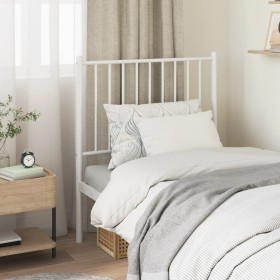 White metal headboard 75 cm by vidaXL, Headboards and footboards - Ref: Foro24-350957, Price: 17,06 €, Discount: %