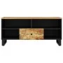 TV stand made of mango wood and plywood, measuring 100x33x46 cm. by vidaXL, TV Furniture - Ref: Foro24-351970, Price: 80,26 €...