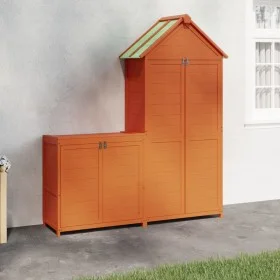 Garden tool sheds 2 pcs brown pine wood by vidaXL, Sheds - Ref: Foro24-172249, Price: 333,96 €, Discount: %