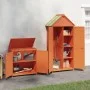 Cobertizos para herramientas jardín 2 pzas madera pino marrón de vidaXL, Cobertizos - Ref: Foro24-172249, Precio: 333,91 €, D...
