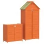 Cobertizos para herramientas jardín 2 pzas madera pino marrón de vidaXL, Cobertizos - Ref: Foro24-172249, Precio: 333,91 €, D...