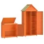 Cobertizos para herramientas jardín 2 pzas madera pino marrón de vidaXL, Cobertizos - Ref: Foro24-172249, Precio: 333,91 €, D...