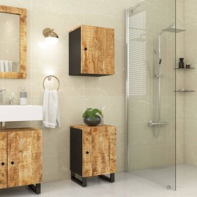 Badezimmerschrank aus massivem Mangoholz, 38 x 33 x 58 cm von vidaXL, Badezimmermöbel - Ref: Foro24-351994, Preis: 76,29 €, R...