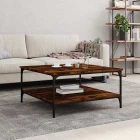 Couchtisch aus geräuchertem Eichenholzwerkstoff, 80 x 80 x 40 cm von vidaXL, Couchtisch - Ref: Foro24-832840, Preis: 61,24 €,...