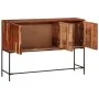 Solid acacia wood sideboard 110x28x76 cm by vidaXL, CD and DVD storage - Ref: Foro24-351787, Price: 168,77 €, Discount: %