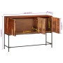 Solid acacia wood sideboard 110x28x76 cm by vidaXL, CD and DVD storage - Ref: Foro24-351787, Price: 168,78 €, Discount: %