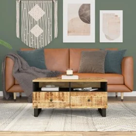 Solid mango wood and plywood coffee table 80x54x40 cm by vidaXL, Coffee table - Ref: Foro24-351954, Price: 125,07 €, Discount: %