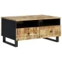 Couchtisch aus massivem Mangoholz und Sperrholz, 80 x 54 x 40 cm von vidaXL, Couchtisch - Ref: Foro24-351954, Preis: 124,76 €...