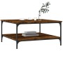 Mesa de centro madera de ingeniería roble ahumado 80x80x40 cm de vidaXL, Mesas de centro - Ref: Foro24-832840, Precio: 61,24 ...