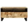 Couchtisch aus massivem Mangoholz und Sperrholz, 80 x 54 x 40 cm von vidaXL, Couchtisch - Ref: Foro24-351954, Preis: 124,76 €...