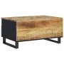 Couchtisch aus massivem Mangoholz und Sperrholz, 80 x 54 x 40 cm von vidaXL, Couchtisch - Ref: Foro24-351954, Preis: 124,76 €...